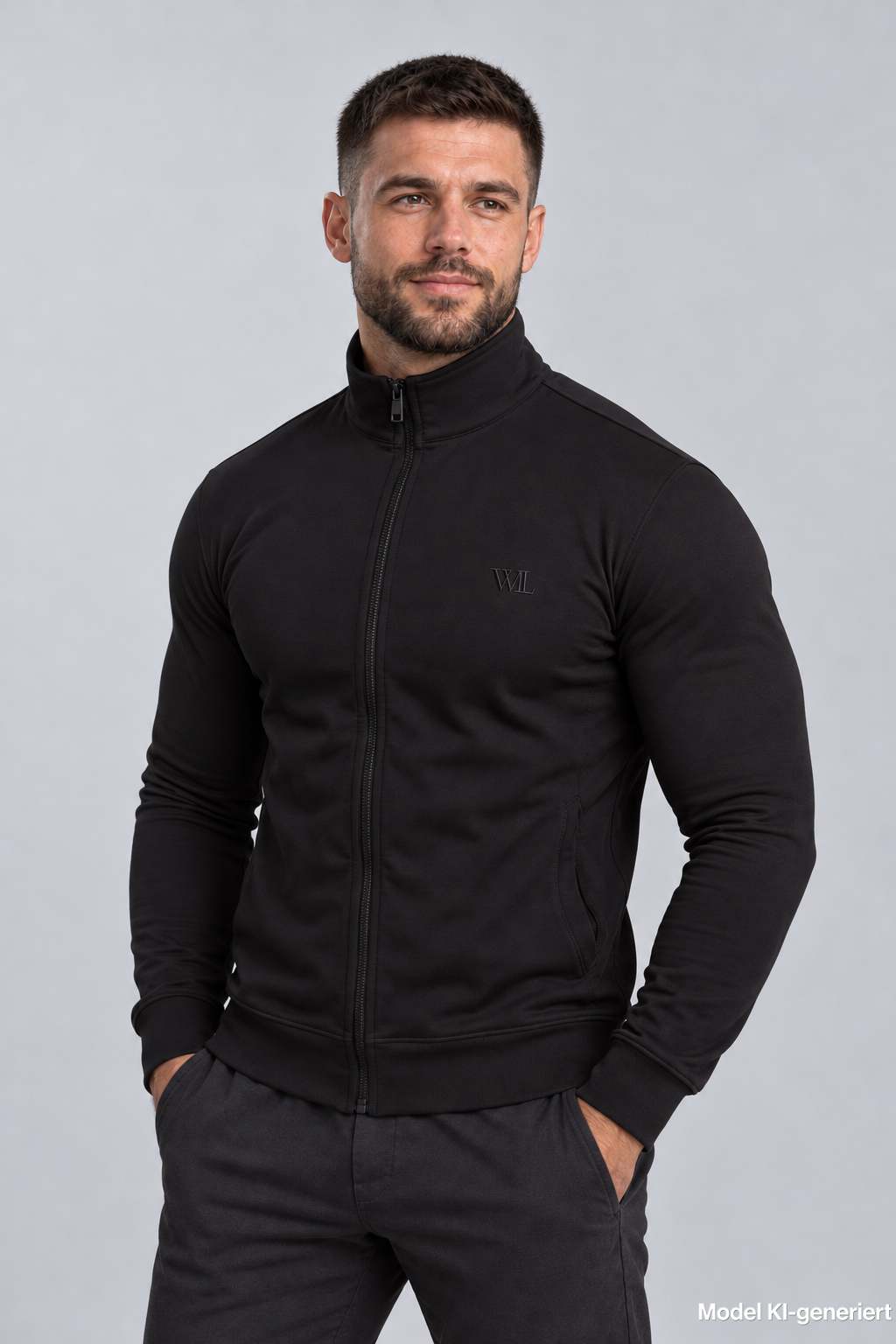 MUSCLE FIT ZIPPER