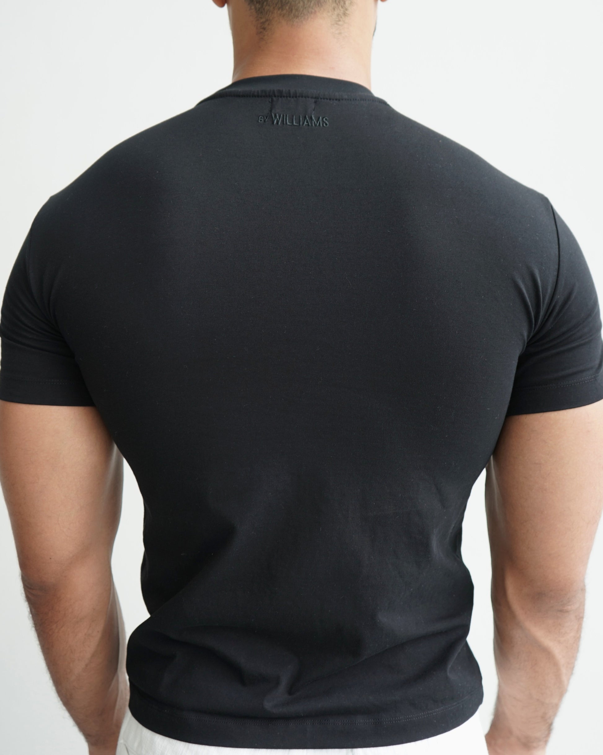 SLIM T-SHIRT (MUSCLE FIT) - shirt - schwarz - bywilliams - muscle fit - slim fit