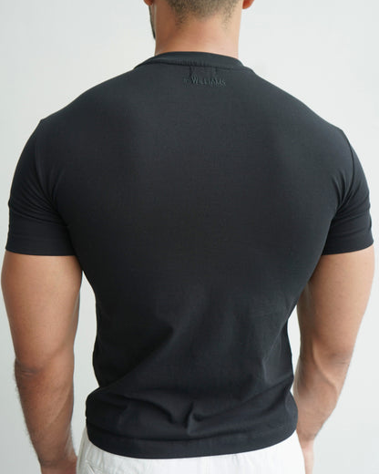 SLIM T-SHIRT (FLEX FIT) - shirt - schwarz - bywilliams - muscle fit - slim fit