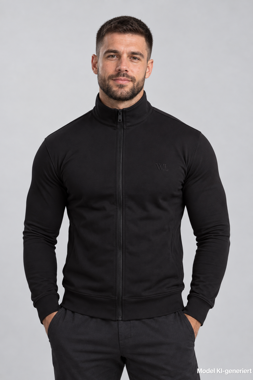 MUSCLE FIT ZIPPER